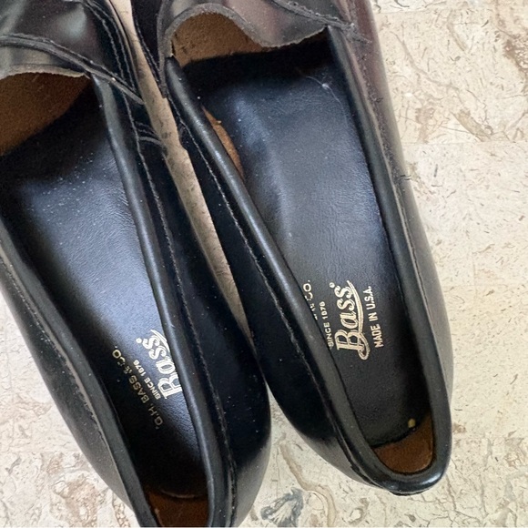 Black Leather Classic Penny Loafer G.H.Bass&Co Made in USA  Size 7.5 - Picture 6 of 9